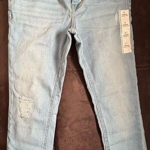 Cat & Jack Blue Skinny Jeans Distressed